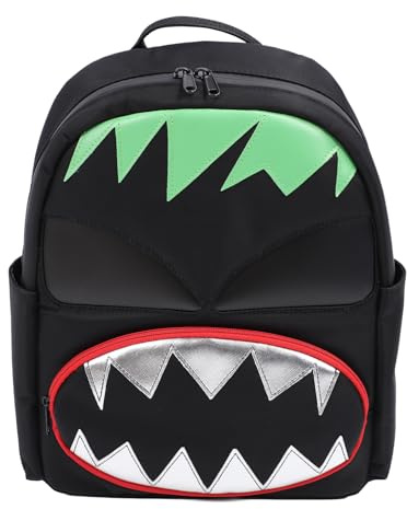 MENDUNER LED Rucksack Motorrad, LED Backpack, Motorrad Rucksack, 32x64 LED Rucksack, Großes Fassungsvermögen, Programmierbarer, Wasserabweisender Motorrad Reise Laptop Rucksack