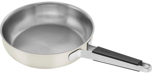 ZWILLING Pure 9.5-inch Stainless Steel Fry Pan, Ivory