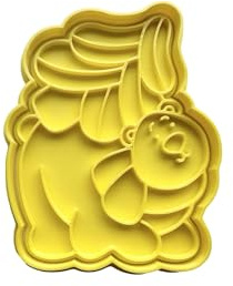 The Cookie Cutter Hub Christmas Polar Bear Cookie Cutter and Matching Embosser for Cookies Biscuits Clay Baking Decoration