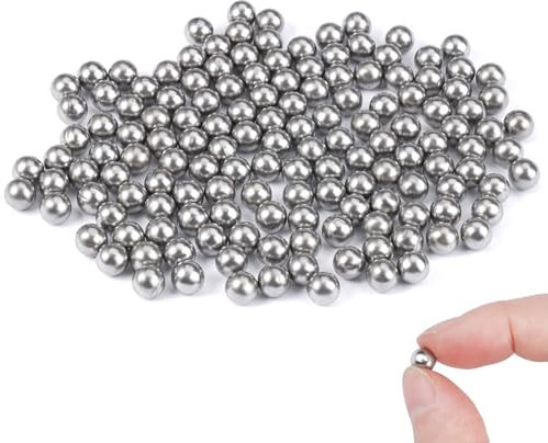 255 Stück Mischkugeln,6mm G10 Edelstahl Perlen zum Reinigen,Stahl Rund Metallkugeln,Farbmischkugeln Edelstahlkugel Farbe,Edelstahl Reinigungskugeln,Präzision Kugeln