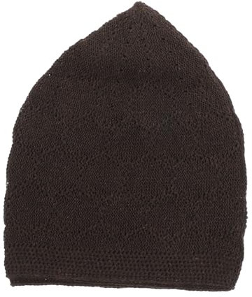 minkissy Strickmütze Herren Kufi Häkelmütze Atmungsaktiv Reusable Häkelhut Männer Mütze Für Alltag Schlaf Und Gebet Robust Khaki
