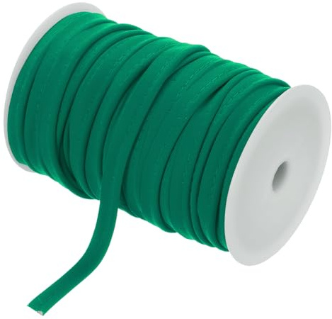 sourcing map Cordoncino da 18,4 m di nastro da 1,27 cm per cucito, fai da te, bordo in tessuto, colore verde scuro