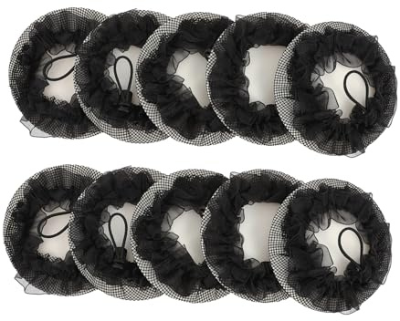 Gatuida Elastisches Haarnetz Dutt für Ballett 10 Stück Schlauchnetz zum Fixieren der Haare für Gymnastik