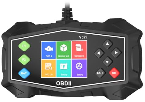 Anluomafuy OBD2 Diagnosi Auto Professionale, Scanner OBD2 per Auto, Lettore Diagnosi Professionale, Cancellazione Codici di Errore, Compatibile con BMW, Ford, Volkswagen, Audi e Altri Veicoli