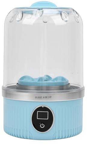 Walmeck Mini Lavatrice Portatile Lavabiancheria Ad Ultrasuoni per Viaggi Campeggi Appartamenti Hotel Calzini per Reggiseno Intimo Senza Fili Ricaricabili - Materiale ABS PP (Blu)
