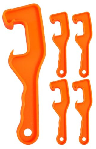 GANAZONO 5 Pack Plastic Paint Can Opener Tool for Bucket and Paint Bucket Lid Easy Operation and Universal Fit for Home Kitchen and Construction Sites
