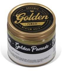 200ML - Golden POMADE- Haarpomade- In Handarbeit hergestellt- Pomade für Frauen & Mädels - pomade wax & wet look- Qualität aus Dänemark