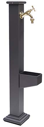 Säulenbrunnen Imperia aus Gusseisen und Stahl für den Außenbereich Haus Garten + Hahn 303 glänzend