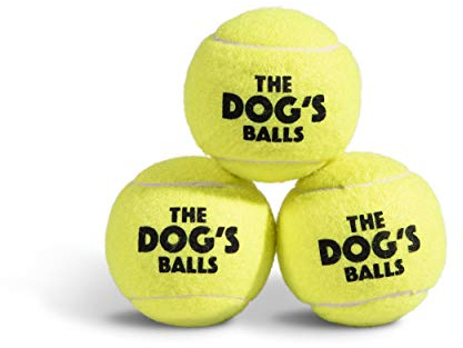 The Big Dog’s Balls Large Dog Tennis Balls 3-Pack Yellow Floats in Water | Our fetch balls combine non-abrasive felt exterior and a thicker rubber core Durable Dog Toy for Outdoor Play & Training