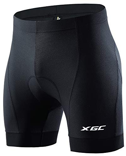 XGC Cykelkalsonger för män cykelshorts cykelbyxor med elastisk ventilerande 4D gel sittdynor med hög densitet