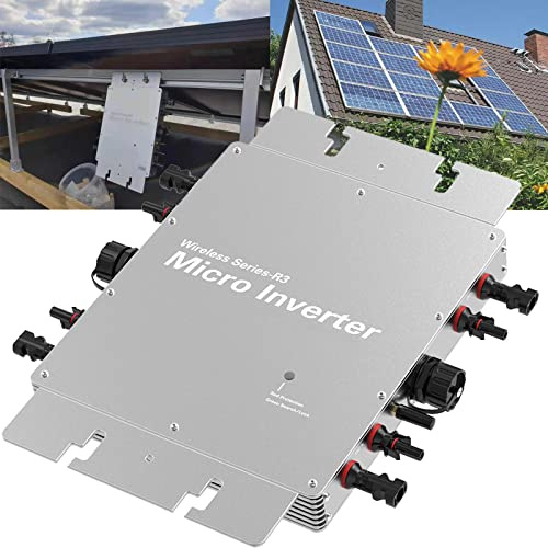 WVC-1200/1400/1600/2000/2400/2800W Solar Grid Tie Inverter,Micro Inverter Grid Tie,Tragbarer Pv-Wechselrichter, Automatische 120/230-V-Identifikation FüR Den Einsatz In Solarsystemen,1400W