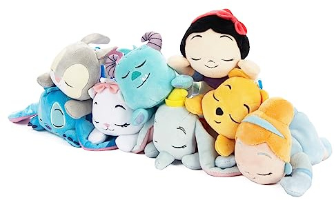 Famosa Softies - Disney Snuglets Surprise, Personajes Disney con Licencia Oficial, Dulces y tiernos, 10cm, Envío 1 Peluche Sorpresa, 9 para coleccionar con Colgador para Llavero, Famosa (760022351)