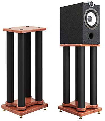 Pieds d'Enceintes 1 Paire de Supports d'enceintes Surround, Colonne Ronde avec Cadre en Acier de 5 cm, Base Double Couche, Plusieurs Options de Hauteur de 20 à 70 cm (Taille : 30 cm)