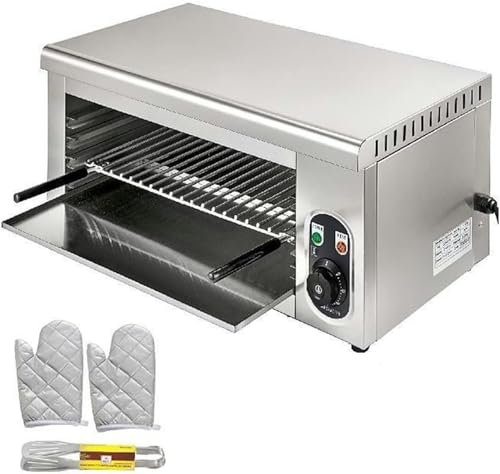 PIKETU Elettrico Salamandra Forno 2KW Griglia Regolabile Elettrodomestico da Cucina Griglia in Acciaio Inox for Pizza Arrosto di Pollo Commerciale