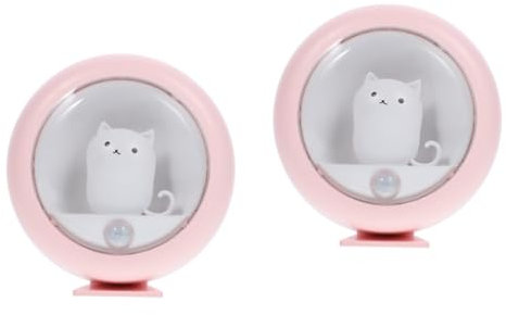 Hemobllo 2stücke Bewegungsmelder Katzenlicht Usb-aufladbare Nachtlampe Für Küche Flur Schrank Und Kinderzimmer Praktische Induktionsbeleuchtung Für Mehr Und Komfort