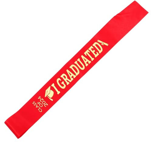 Luxshiny Graduierungsschärpe Für Schulabgänger Satin-feierband Unisex Dekorativ Und Vielseitig Für Abschlussfeiern Und Jubiläen Sorgt Für Festliche Atmosphäre