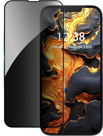 SharkProten Protector de pantalla de privacidad para Realme C55 C67 12 Lite y Redmi Note 9S, película de vidrio templado antiespía, antiarañazos, no soporta desbloqueo de huellas dactilares, 1 paquete