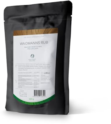 Grillfürst Waidmanns Rub - 120g Wild-Gewürzmischung, Intensives Aroma für Wild, Fleisch & Grillgerichte, im Nachfüllbeutel, Ideal für Feinschmecker