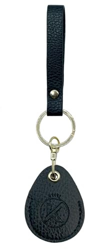 KARENSKEYS Portachiavi in Pelle, Portacarte con Protezione RFID, Custodia per Chiavi NFC, Portachiavi per Chiavi Rotte. (Nero)