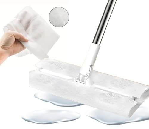 Paños para Pisos Secos, Paños para Barrer en seco - 100 Almohadillas de Barrido para trapeadores Secos,Paños para Quitar el Polvo, reemplazo de repuestos de Almohadillas y secas, paños de repue