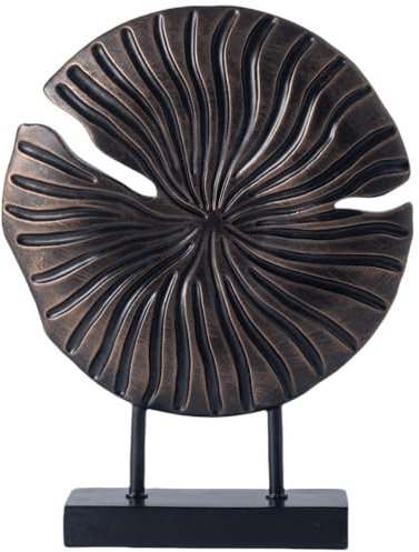 CECKQUE Wabi Sabi Esculturas Decoración Objetos Decorativos Únicos Estatuas Orgánicas Neutrales Decoración del Hogar para Sala de Estar Chimenea Estantes de Entrada Artículos de Decoración (Bronce)