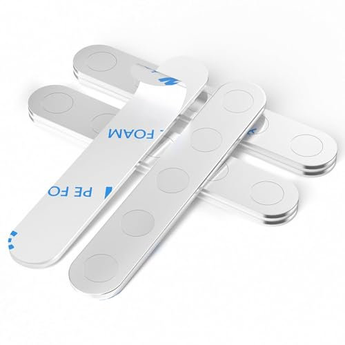 BKSAI Aimant Puissant Autocollant Aimants Incassable Aimants Neodyme Adhesif Plat Magnetique Bande 58x10x2mm pour Tableau Blanc Interactif, Images, Décoration, Frigo Cuisine et Maison (6Pcs)