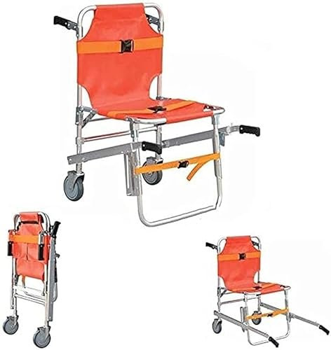 Silla de escalera, plegable, cómoda, para exteriores, para desplazamiento de sillas de ruedas, portátil, plegable, para personas mayores, silla de traslado médico, silla de evacuación para ambulanci