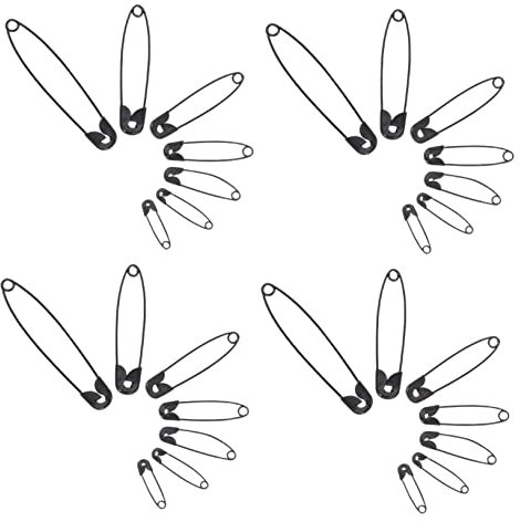 SHINEOFI 350pcs Box Assorted Safety Buckle Pins Mini Clothes Pins Metal Diy Handwork Needles Accessories Each