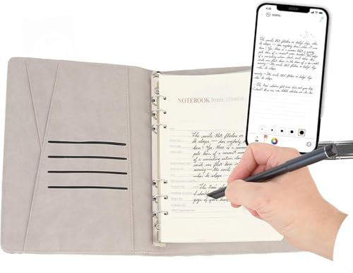 Tangxi Digital Smart Pen Notebook and Writing Board Set, Sync Digitization, Convert to Text, Storing Playback & Sharing, BT5.0 Smart Pen for Android, for Student, Designer