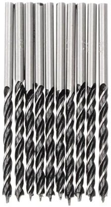 10 Stück – 3 mm Brad Point Schlangenbohrer-Set, Holzbearbeitung, Lippen- und Sporen-Bits