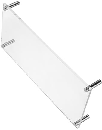 GARIOUANS Support Surélevé en Acrylique Transparent 50X20 CM pour Écran d'Ordinateur Rehausseur de Bureau Ergonomique Compatible Moniteurs et Ordinateurs Portables Organiseur D’Espace de