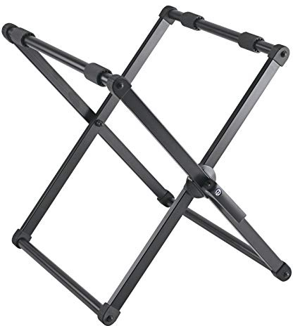 K&M 13335 Marschtrommelständer Schwarz - 37 cm bis 61 cm Auflage - stabiler Ständer für Marsch- und Konzerttrommeln