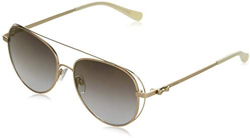 Ted Baker Sunglasses Damen Runa Sonnenbrille, Gold, 56/16-140