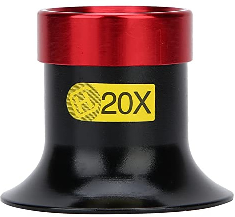 Joyzan Loupe d'horloger 20X en Alliage d'aluminium - Loupe de réparation - Loupe oculaire monoculaire - Loupe bijoutier pour Bijoux, Diamants, Montres, Loisirs, pièces de Monnaie, Couture Artisanale