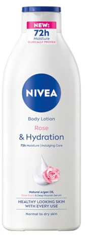NIVEA Rose Touch 48 H Feuchtigkeitsspendende Bodylotion mit Arganöl für normale und trockene Haut 400 ml