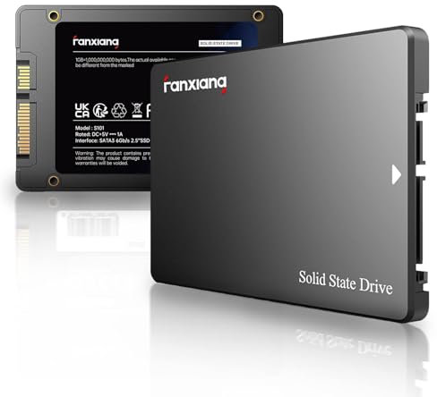 fanxiang S101 500GB SSD SATA III 6Gb/s 2.5 Unità a Stato Solido Interna, Velocità di Lettura fino a 550MB/sec, Compatibile con Laptop e PC Desktop(Nero)
