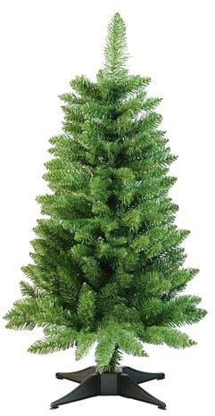 Small Christmas Tree 3FT Artificial Desktop Xmas Tree for Holiday Decor 160 Branch Tips,Green