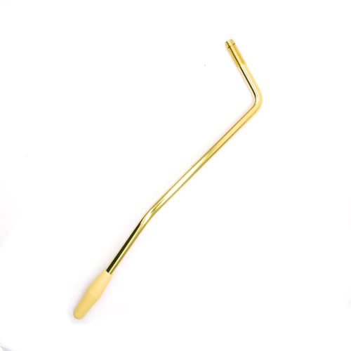 harpfeas 6 MM Thread Tremolo Arm Electric Guitar Tremolo Arm Thread Metal Single Tremolo Arm Whammy Bar with Tip for Stratocaster Electric Guitar Tremolo System (Gold)