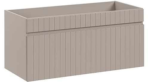 Waschbeckenunterschrank 100 cm Auszug Kaschmir B/H/T ca. 100/46/45,6 cm