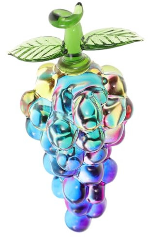 OSALADI Kristalltraubenstatue Tischdekoration Künstliche Traubendekor Für Zuhause Wohnzimmer Heimdekor Obstfigurine Prop Ornament