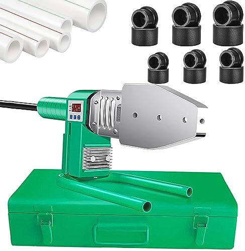 Generisch PPR PE PP Rohr Fusion Schweißgerät - Schmelzkunststoff Schweißgerät mit Digitalanzeige, 1600W Handsteckdose, Doppelrohrheizung - Einfach zu bedienen