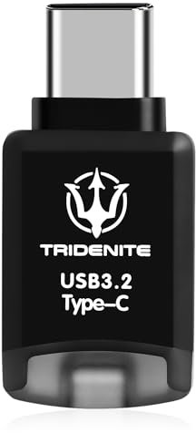 TRIDENITE Lector de Tarjetas para iPhone 15 USB 3.2 Tipo C DDR200 MicroSD pequeño OTG Lector de Tarjetas de Memoria Externa Adaptador TCRS-M32C