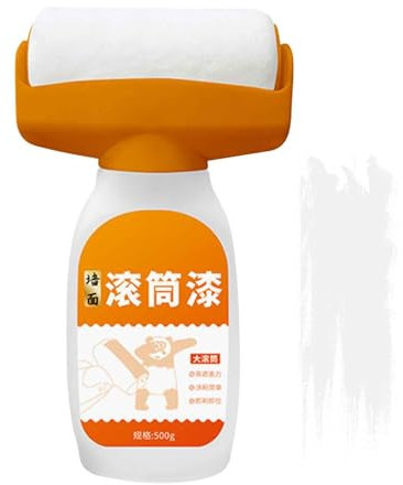 Easy Wandfarbe Ausbessern,Wand Reparatur Roller Farbe,Wandreparatur-rollbürste Mit Wandreparaturpaste,500g Wandfarbe Ausbessern,Ausbesserungsfarbe Weiss,Farbroller Wandfarbe,Farbe Wand Fleckenentferne