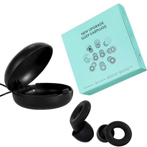 Bouchons d'oreille tecnify - Réduction du bruit de 26 dB : bouchons anti-ronflement en silicone pour dormir sans bruit, anti-ronflement, Earplugs pour dormir tranquillement.