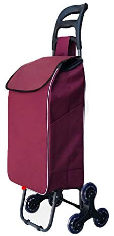 Chariot de courses multifonction portable en fer pour escaliers de voyage, escalade et supermarché Chariot à levier avec rangement pour diable