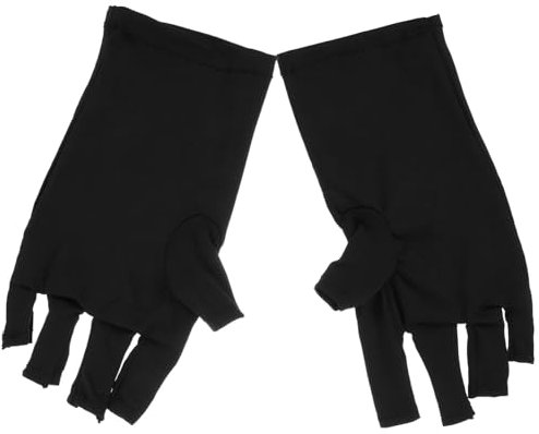 Healeved 2pairs Uv Protection Manicure Gloves Gel Nail Art Uv Gloves Stretchy Material