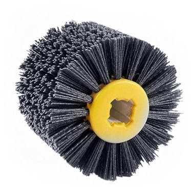 KFXYSM Wire Brush for Drill,Wire Brush for Angle Grinder 1 Pcs 120 * 100 * 19mm Nylon Abrasive Wire Drum Polishing Wheel Electric Brush For Woodworking Metalworking(240 mesh)