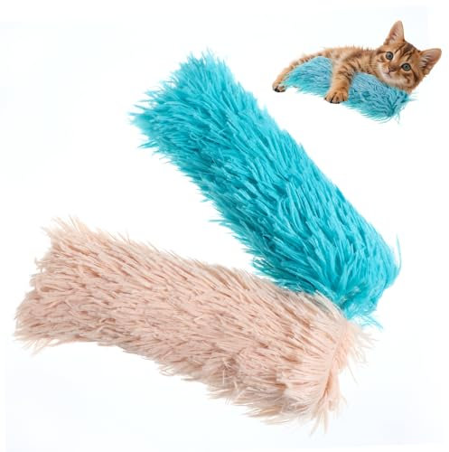 oruola 2 Stück Katzen Baldriankissen,Baldrian Kissen für Katzen,Katzenminze Spielzeug,Katze Minzekissen,Weiches und Langlebiges Katzenkissen,Minzkissen für Katze,Fördert Bewegung und Zahnpflege
