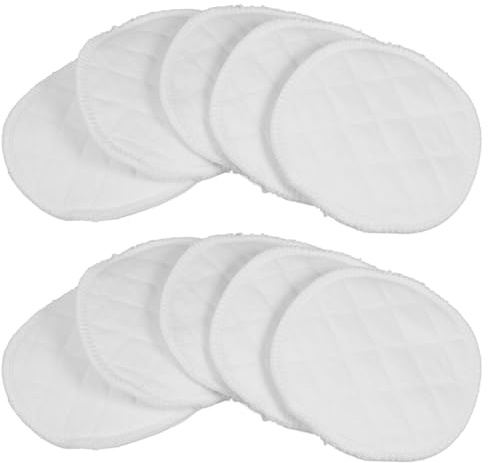 BESTYASH 10stücke Pack Wiederverwendbare Still-pads Aus Baumwolle Waschbar Schützt Vor Auslauf Sanft Zur Haut Für Schwangerschaft Und Stillzeit