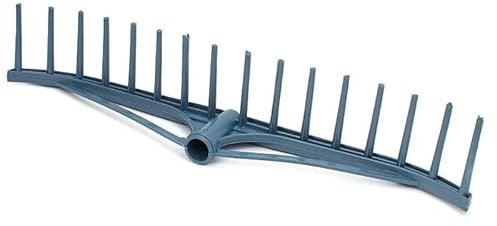Generic Garden Rake Head, 580mm Width, 16 Teeth, Plastic, for Lawn and Leaves
